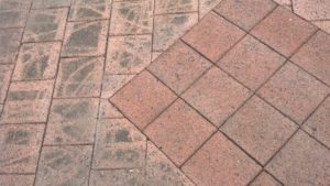 Pressure clean gets right into the brick surface image